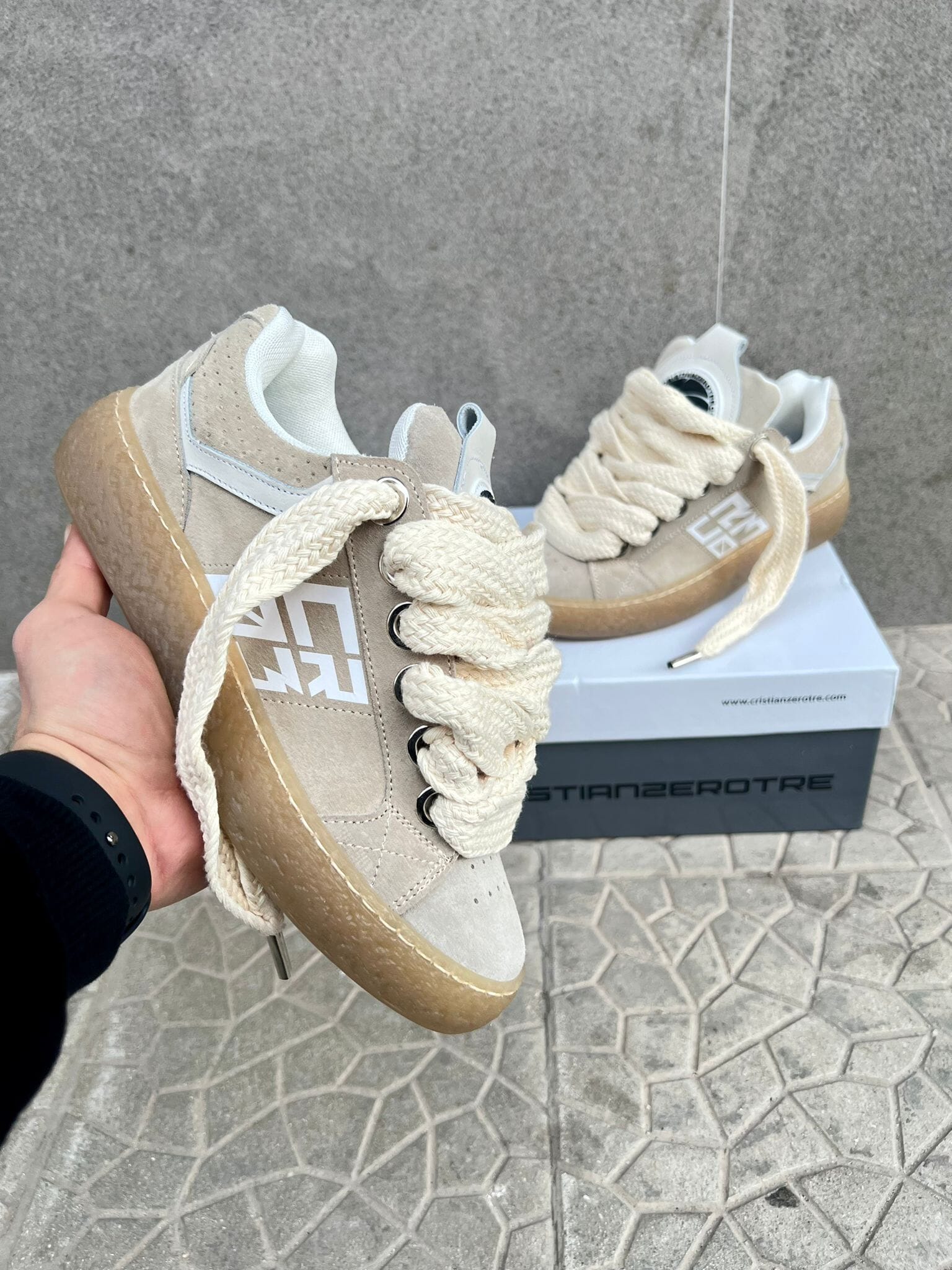 Cr03 Dude Beige Camoscio