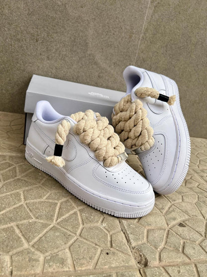 Nike air force 1  + laccio in corda custom