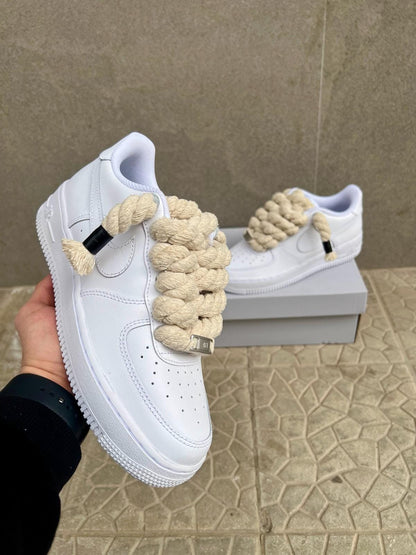 Nike air force 1  + laccio in corda custom