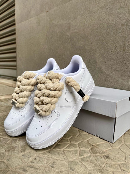 Nike air force 1  + laccio in corda custom