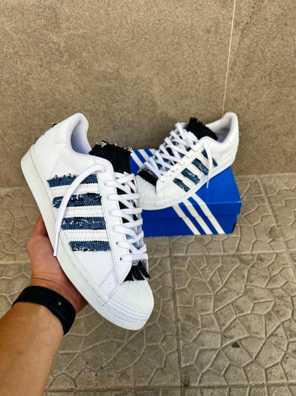 Adidas superstar custom - in jeans