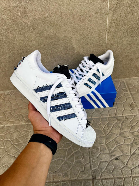 Adidas superstar custom - in jeans