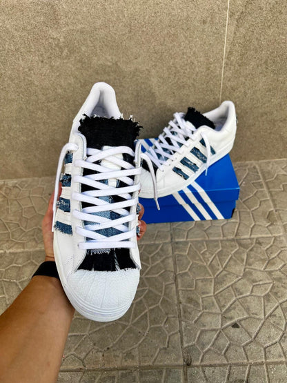 Adidas superstar custom - in jeans