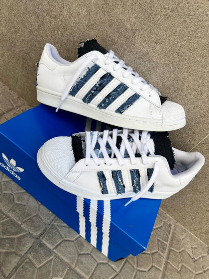 Adidas superstar custom - in jeans