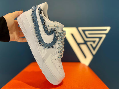 Nike air force 1 custom jeans