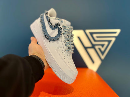 Nike air force 1 custom jeans