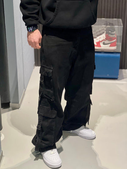 Jeans cargo nero