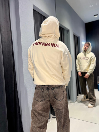 Felpa Propaganda Logo Og Hoodie Bone