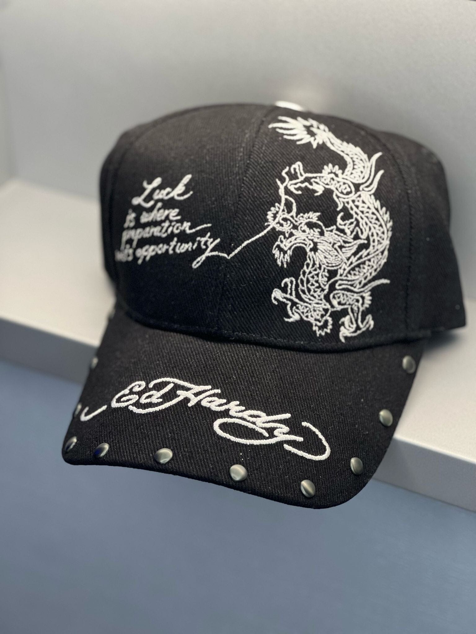 Ed Hardy Lucky Dragon Black Cap