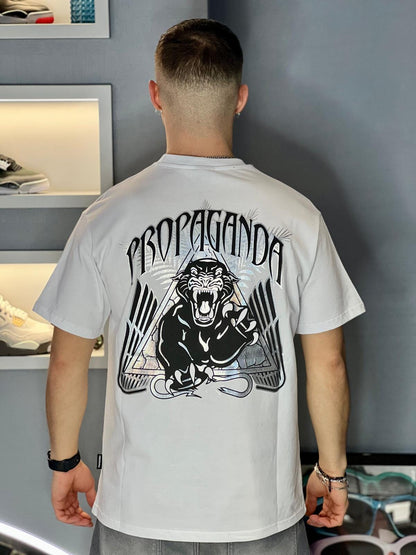 T-shirt Propaganda Triangle Panther Tee White