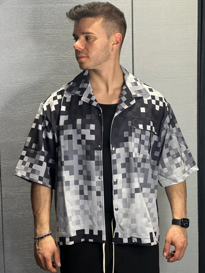 Camicia Hydo Quadrettata Black