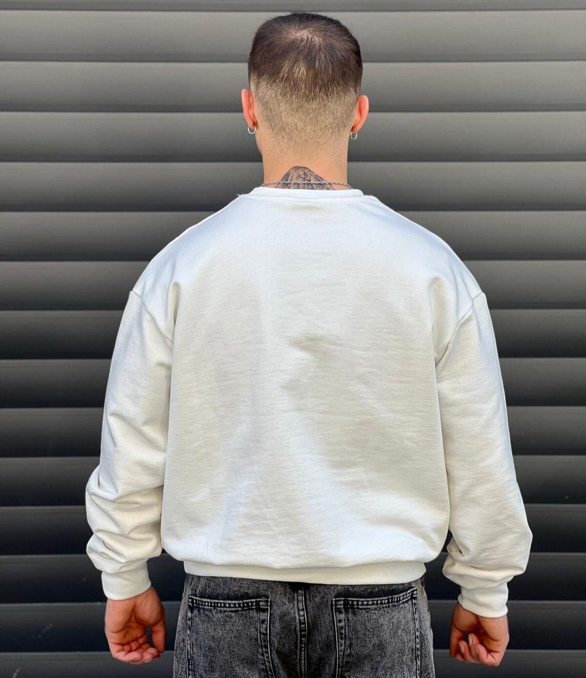Felpa Capto Bianca – 100% Cotone Garzato