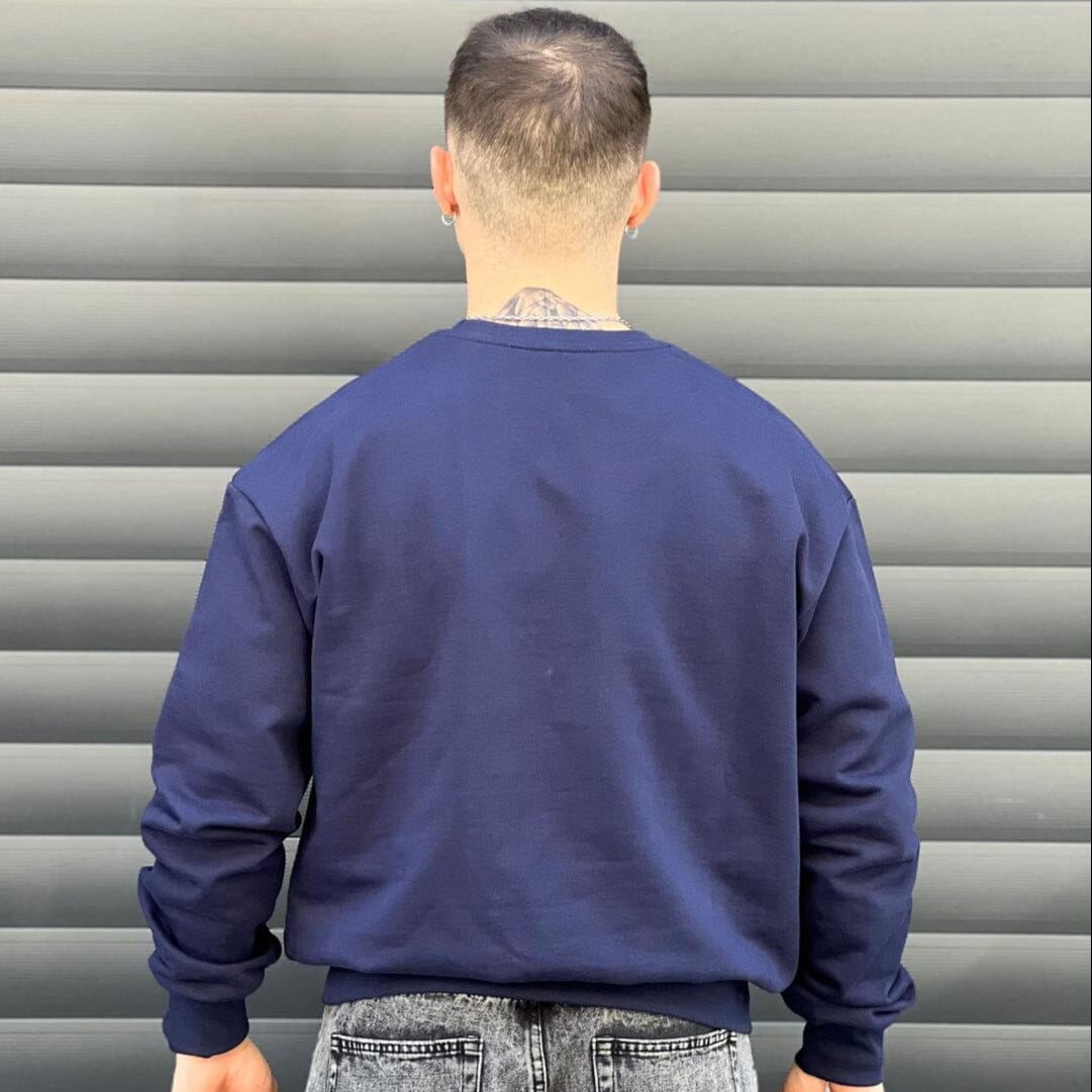 Felpa Capto Blu – 100% Cotone Garzato