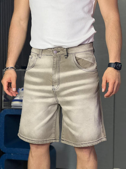 Short Denim sabbia