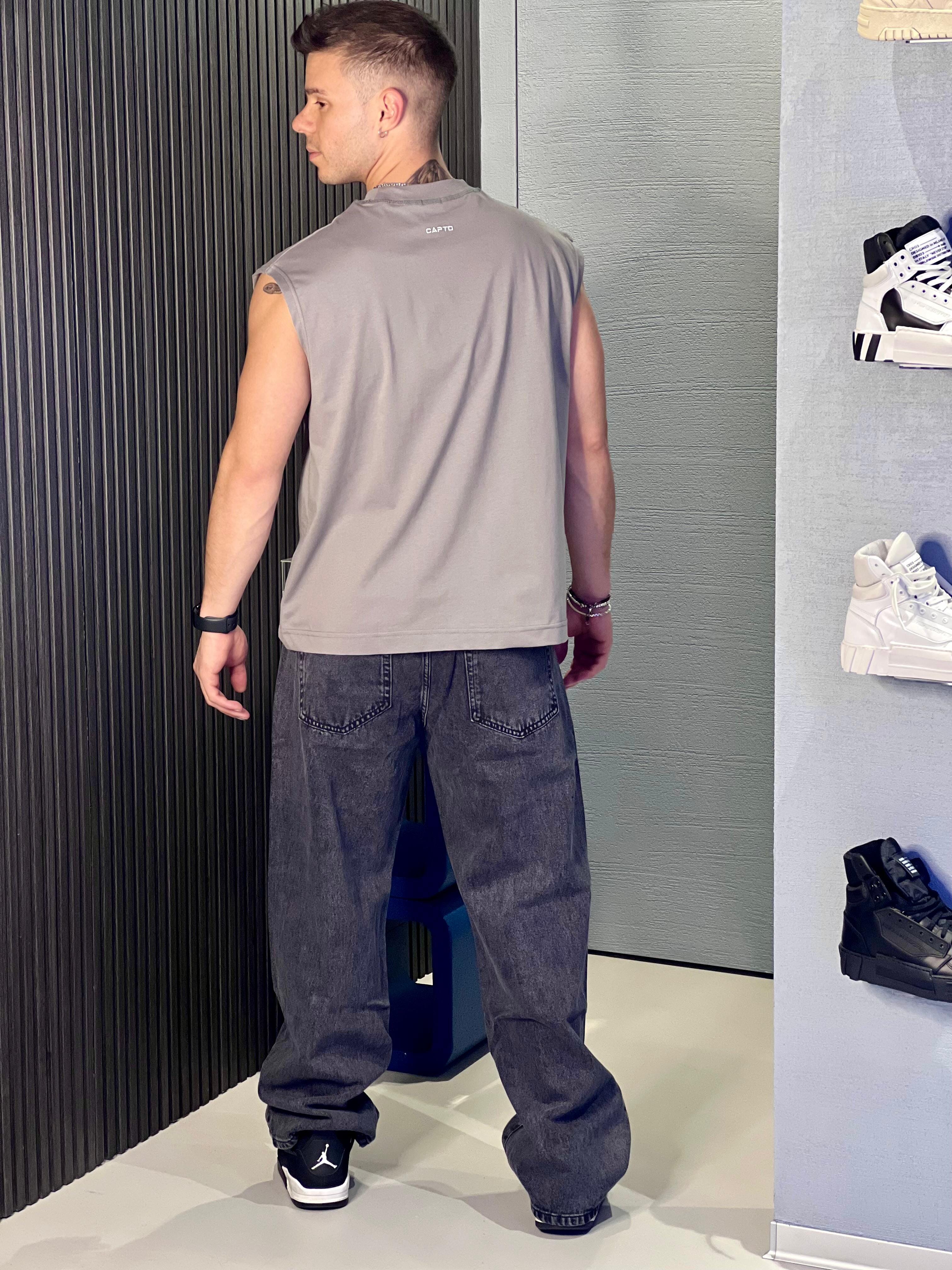 T-shirt Smanicata Capto Ferro 100% cotone
