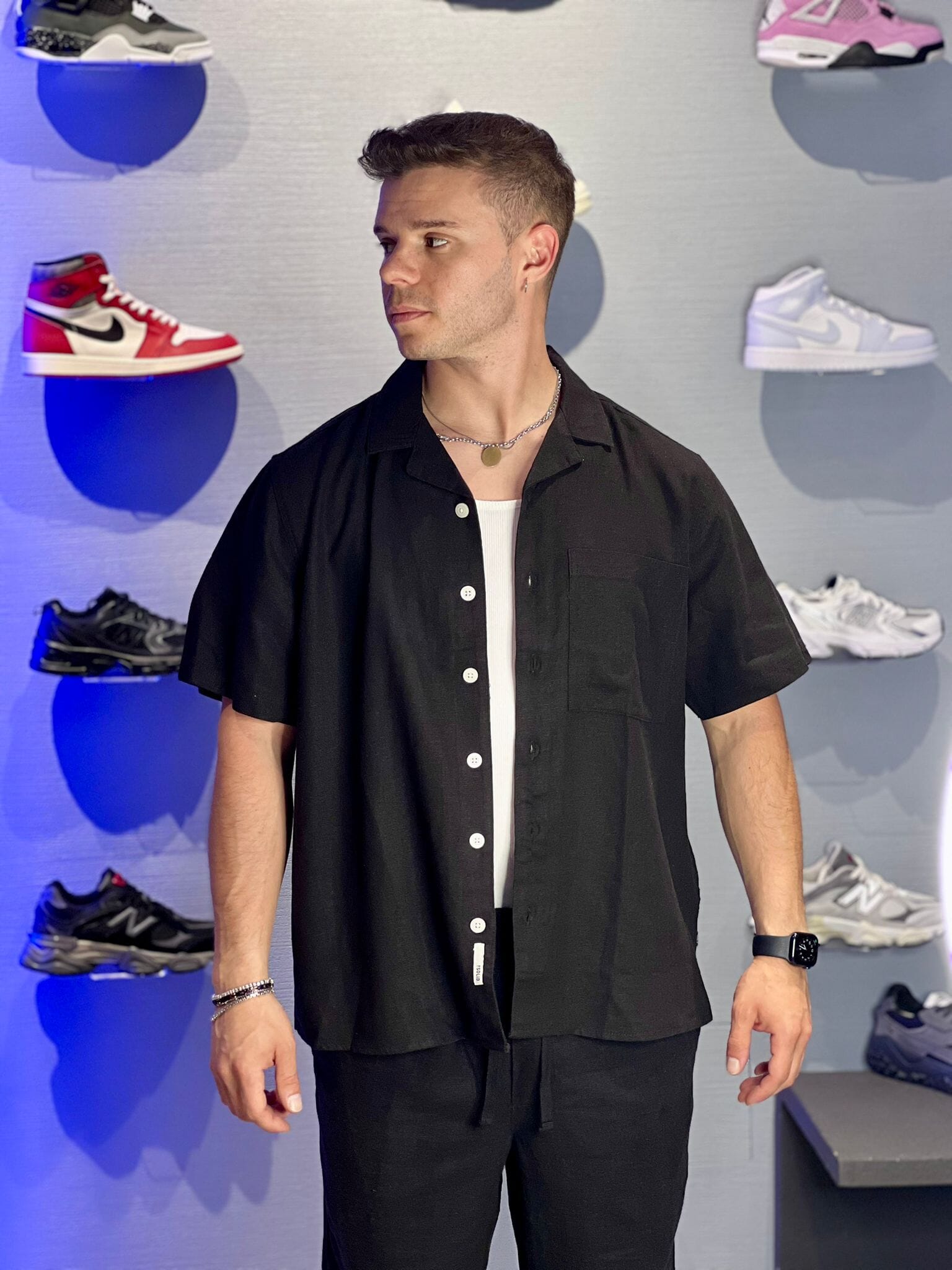 Camicia Solid Black