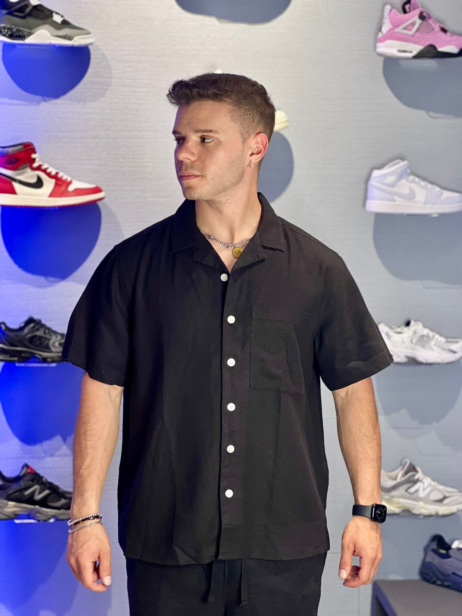 Camicia Solid Black