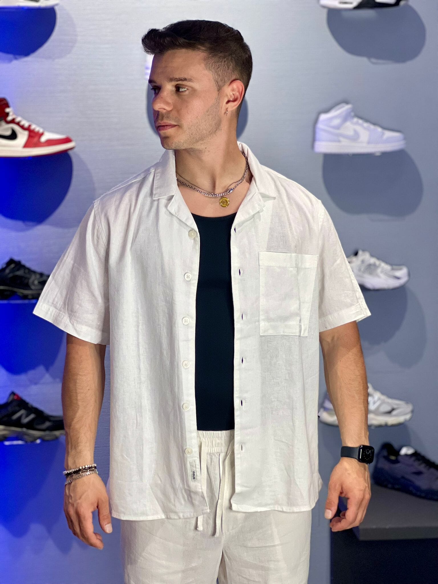 Camicia Solid Off White