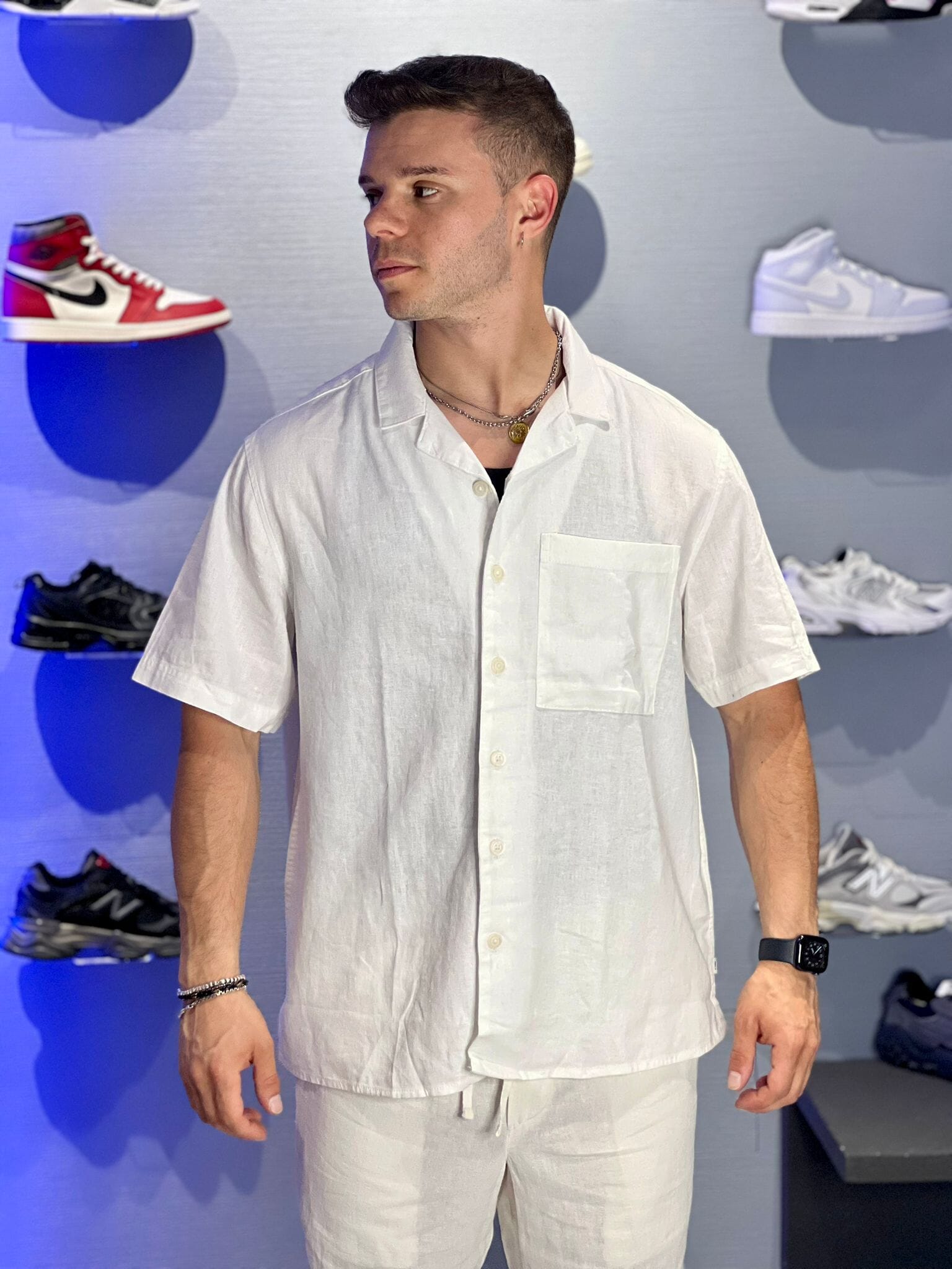 Camicia Solid Off White