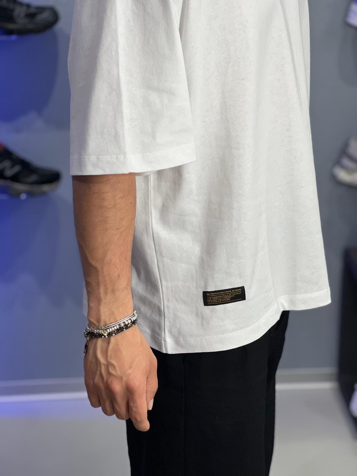 T-shirt 5tate of mind box retrofuture basic white