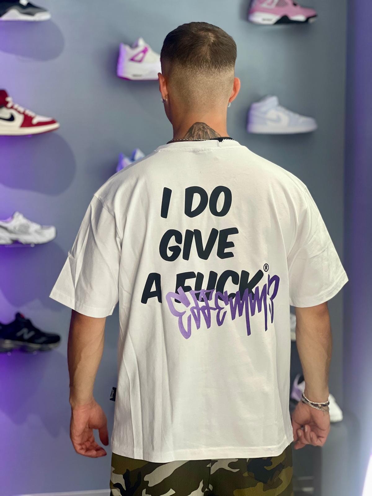 T-shirt Fuck White effemme