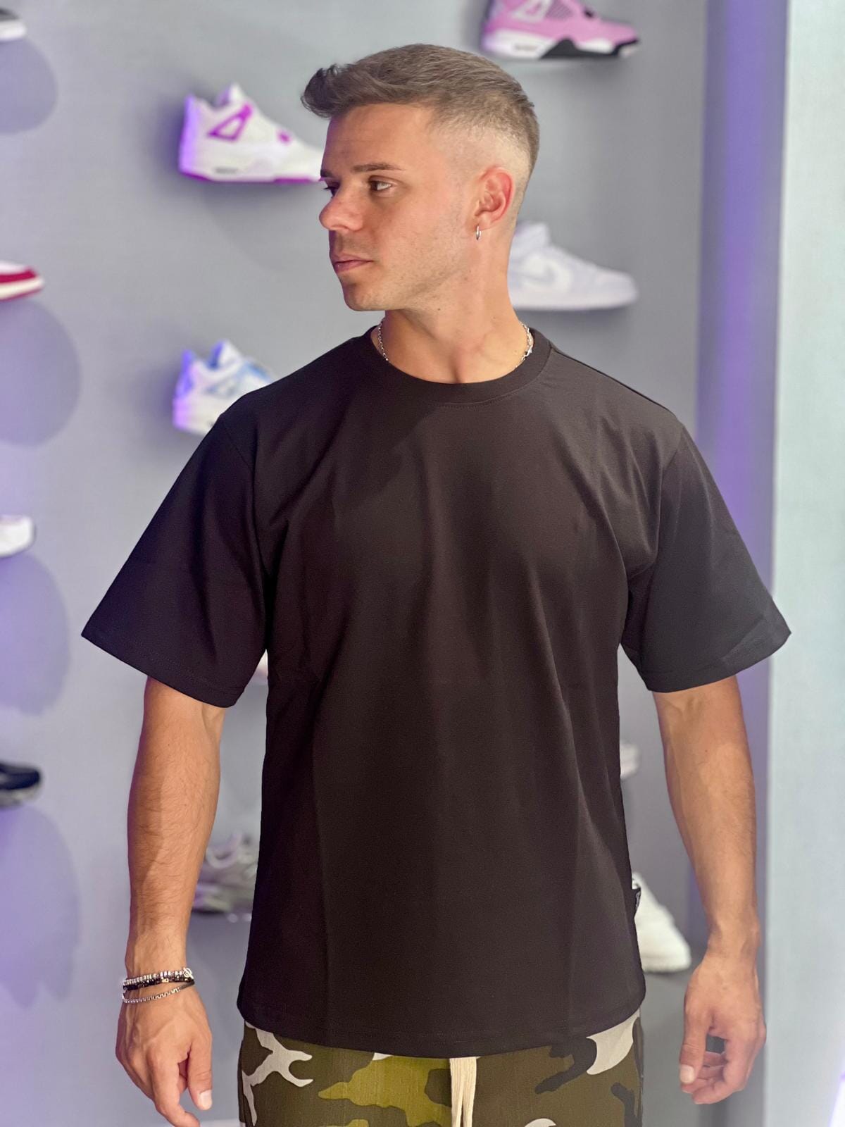 T-shirt Fuck Black effemme