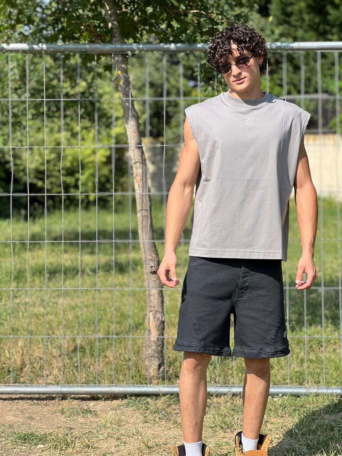T-shirt Smanicata Capto Ferro 100% cotone