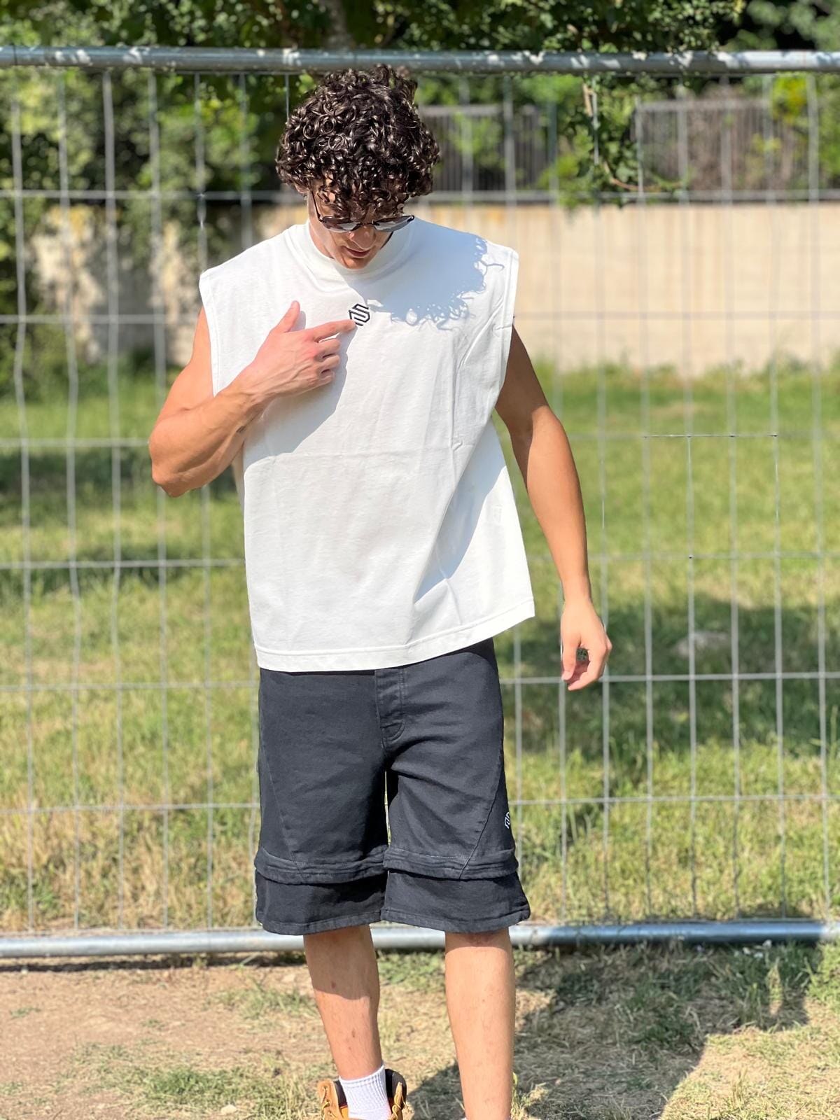 T-shirt Smanicata Capto white 100% cotone
