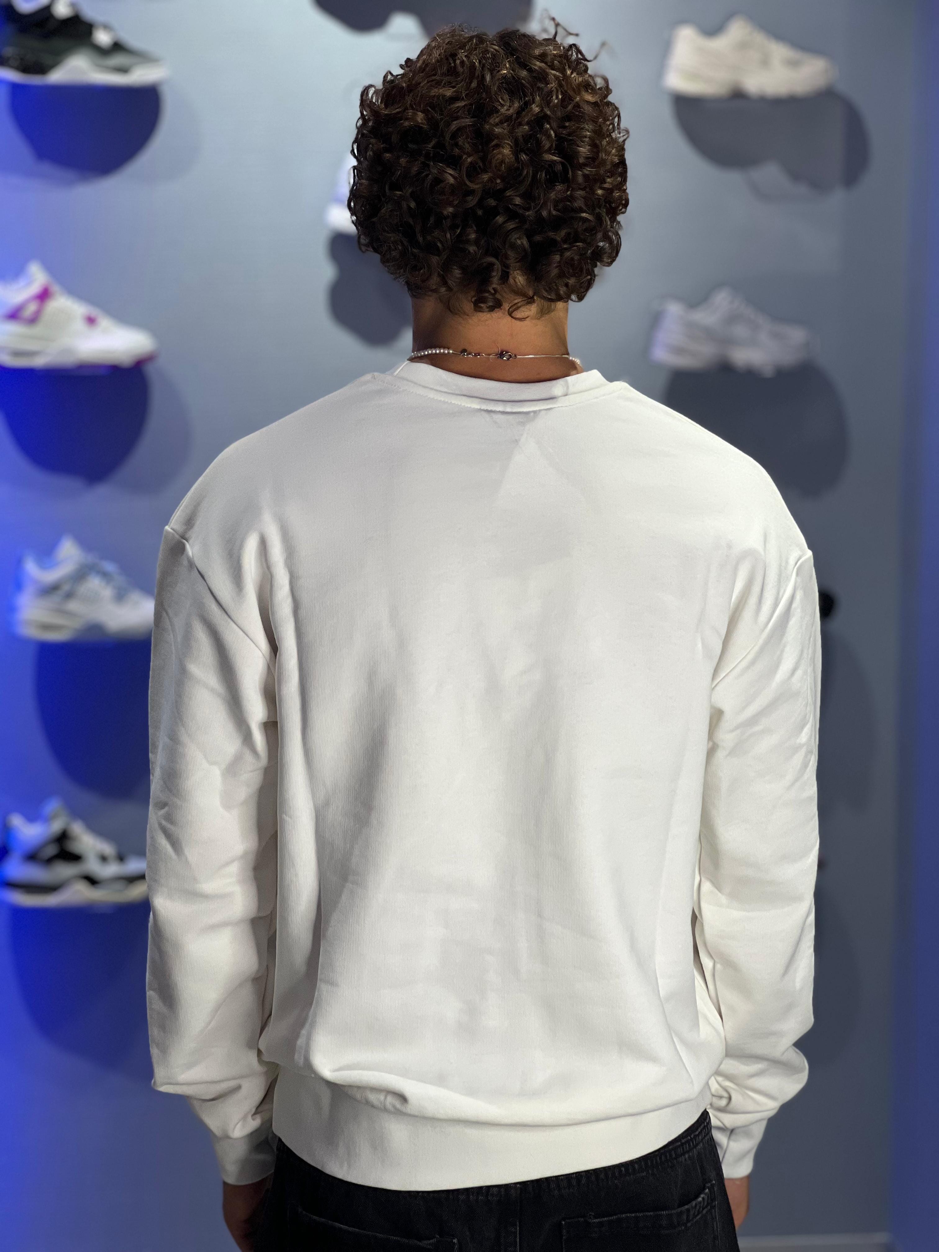 Felpa Capto Bianca – 100% Cotone Garzato