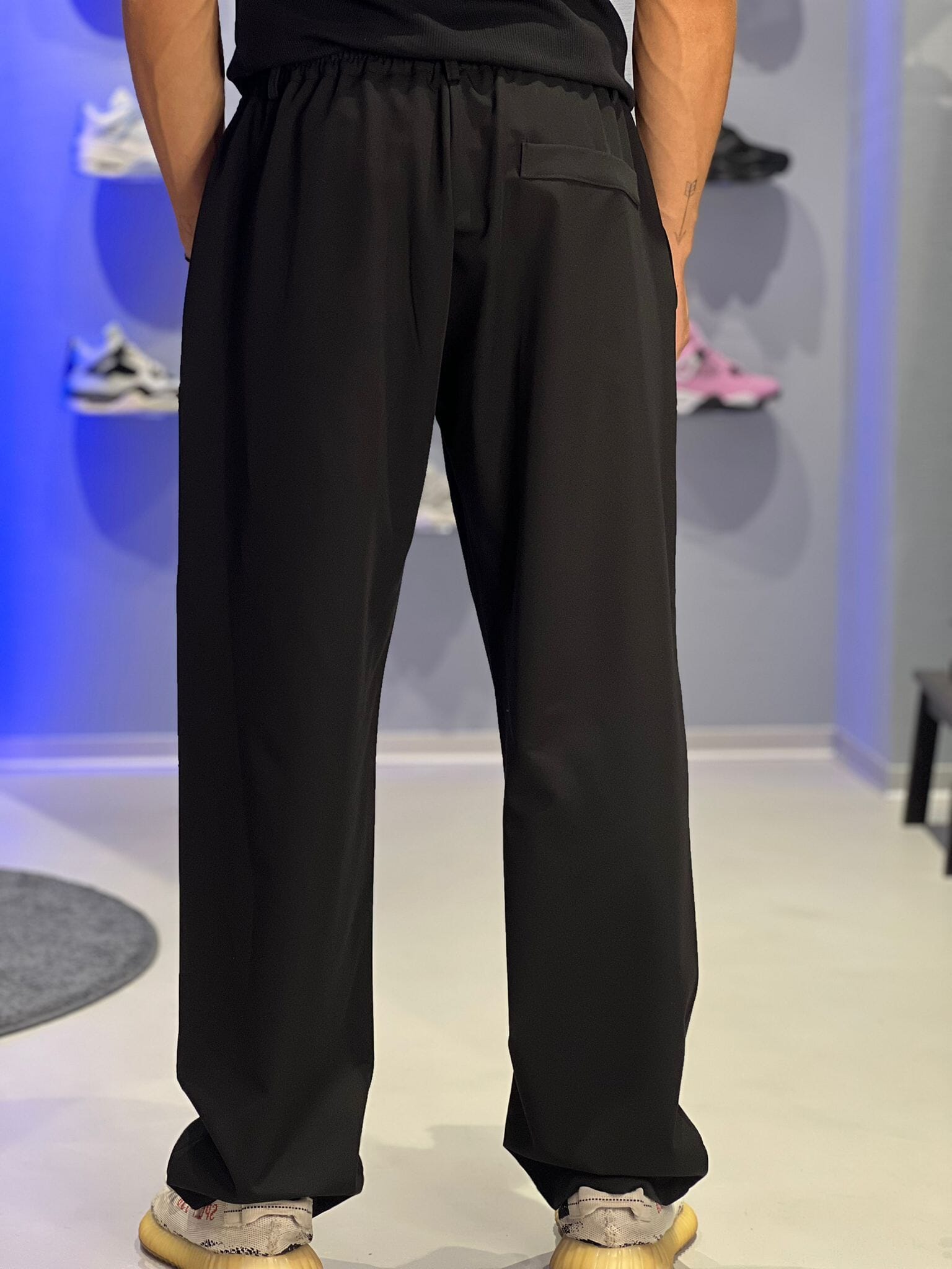 Pantaloni Uomo Eleganti Relaxed Fit – Nero Classico