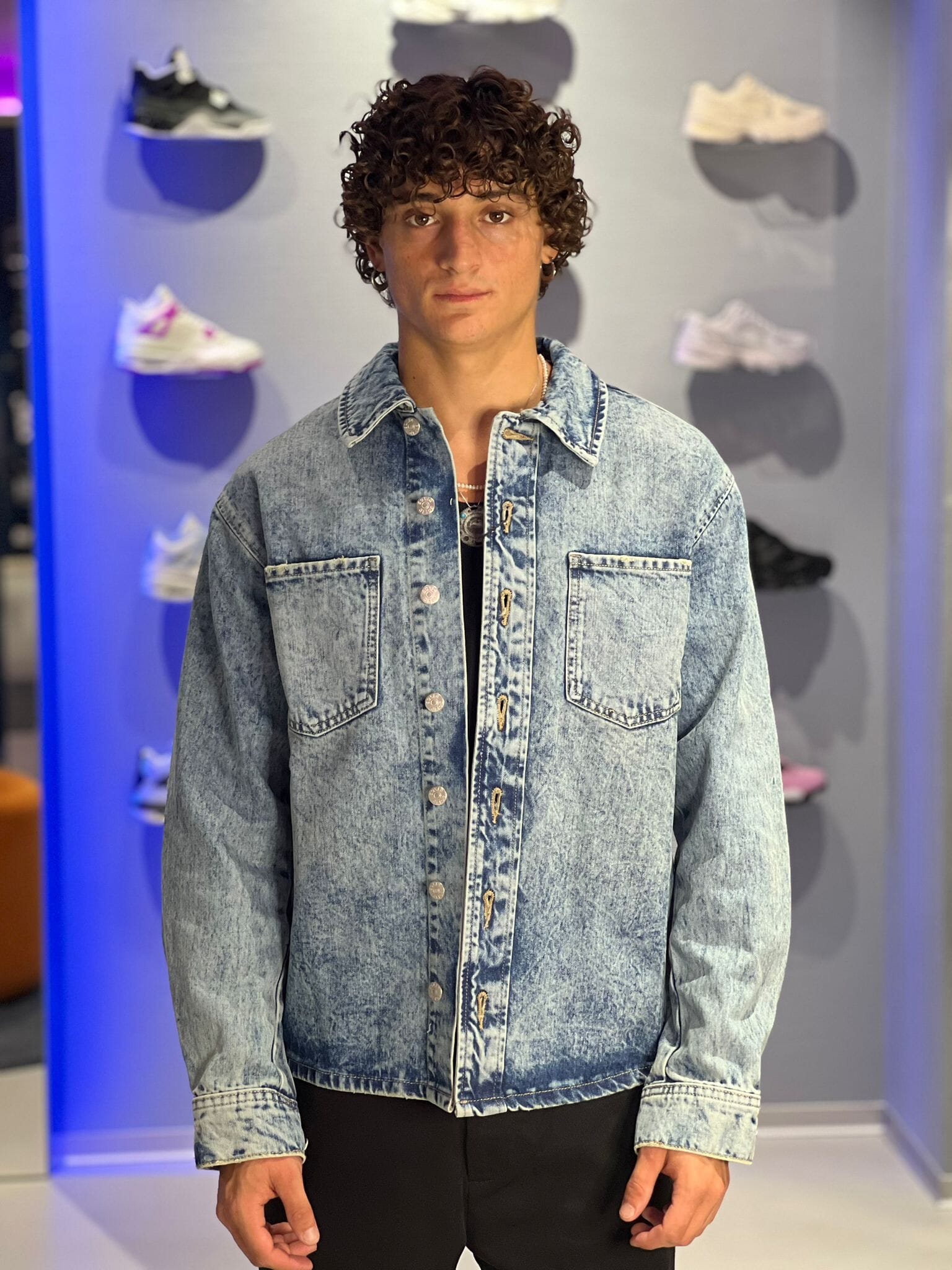 Giacca in Denim Chiaro – SOLID