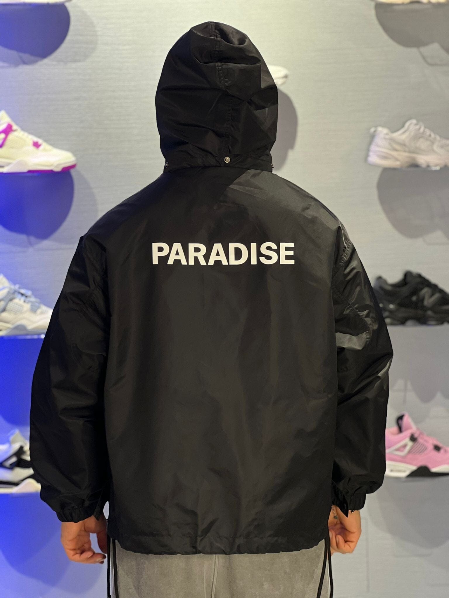 Giacca Antivento "PARADISE" Black