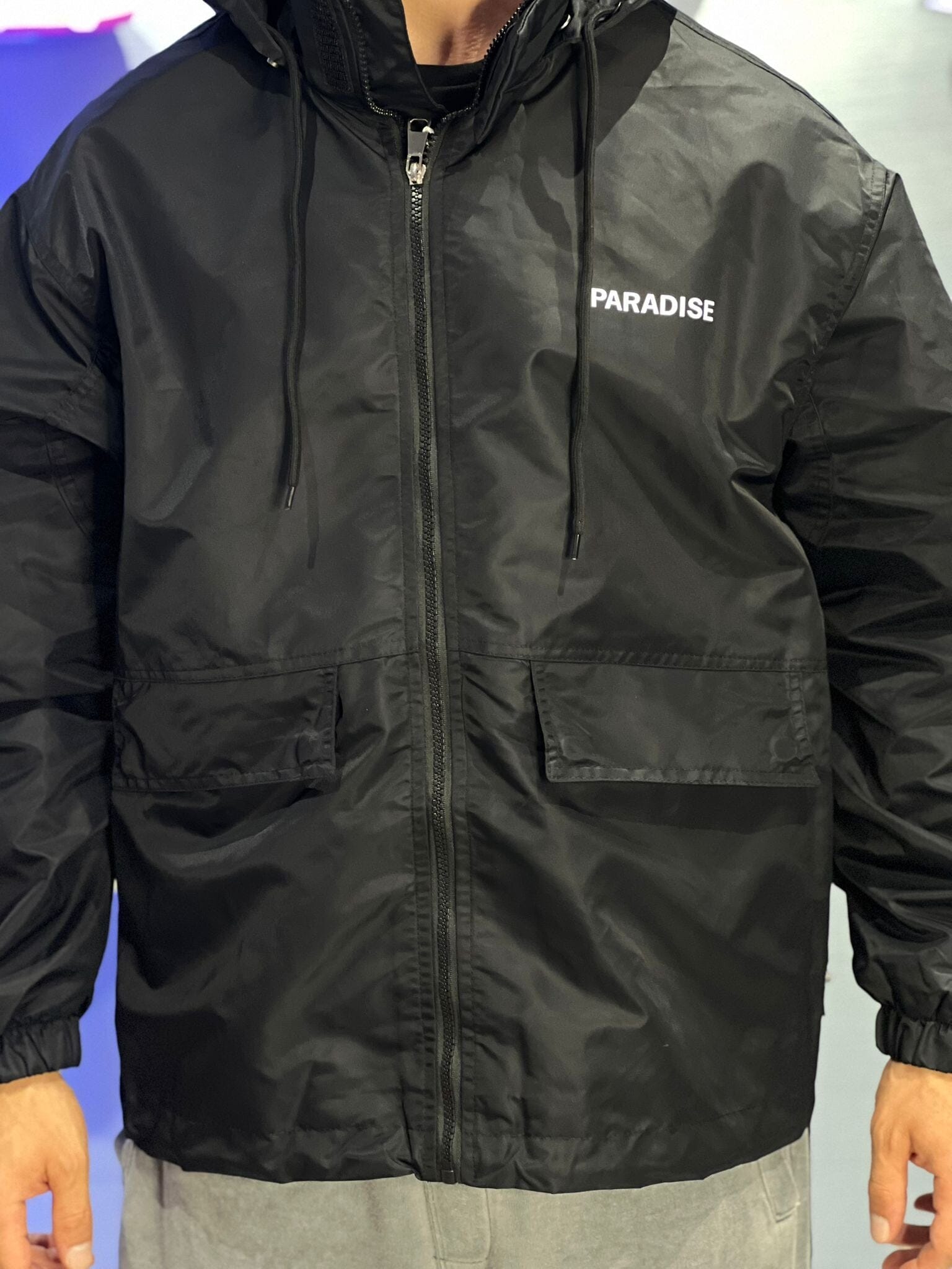 Giacca Antivento "PARADISE" Black