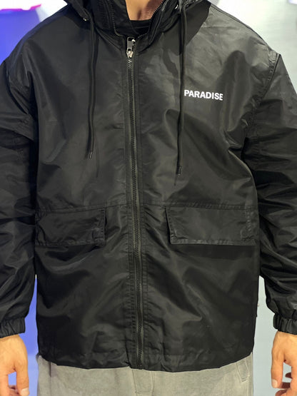 Giacca Antivento "PARADISE" Black