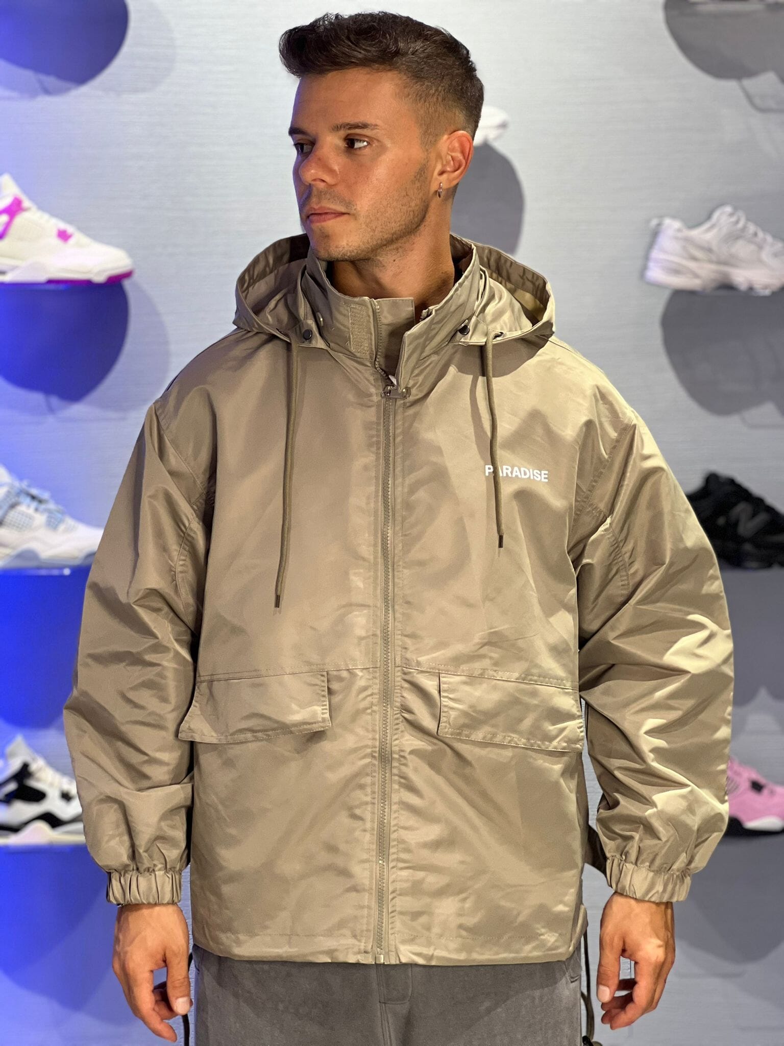 Giacca Antivento "PARADISE" Beige