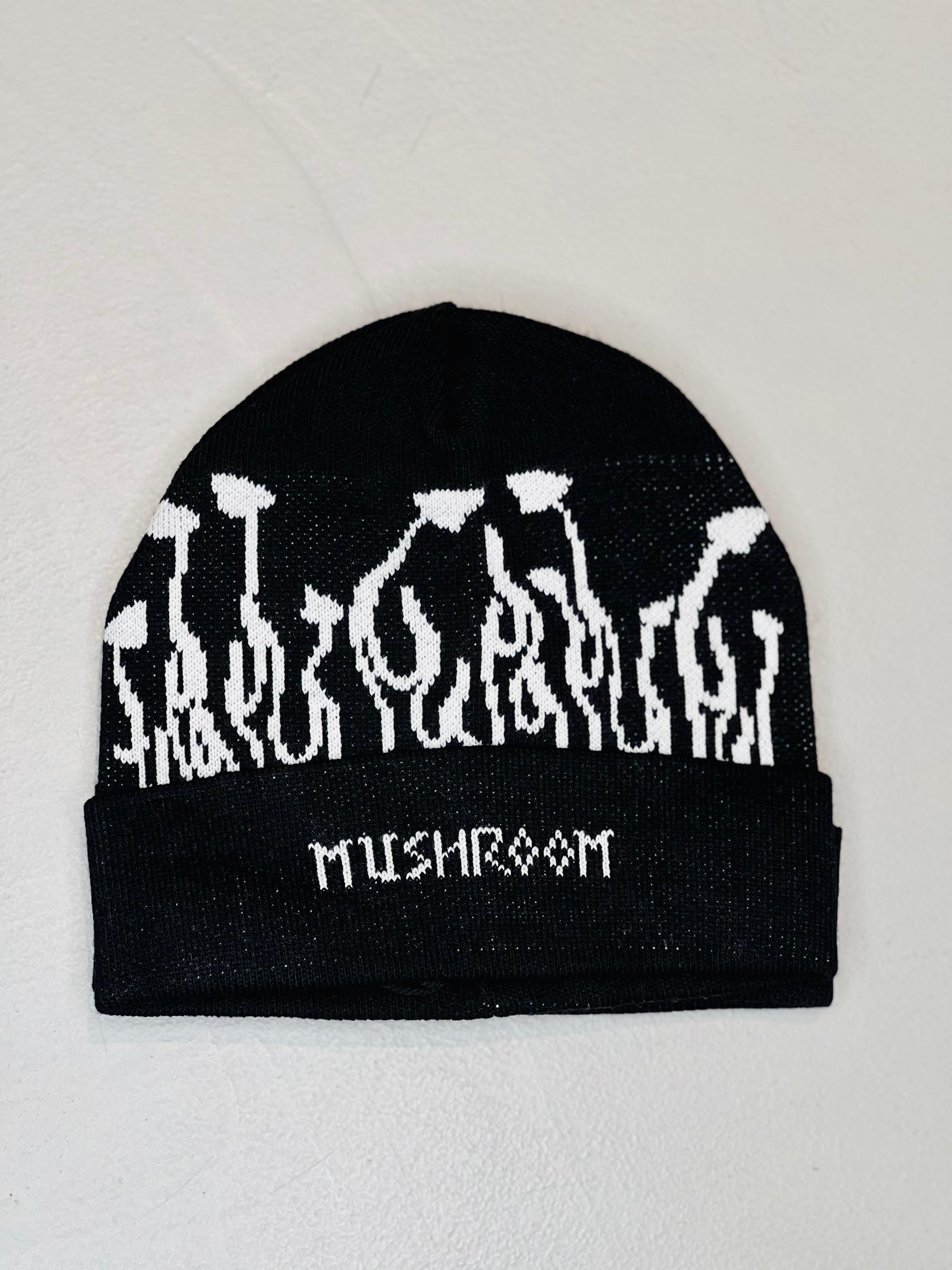 Cappello mushroom nero e bianco
