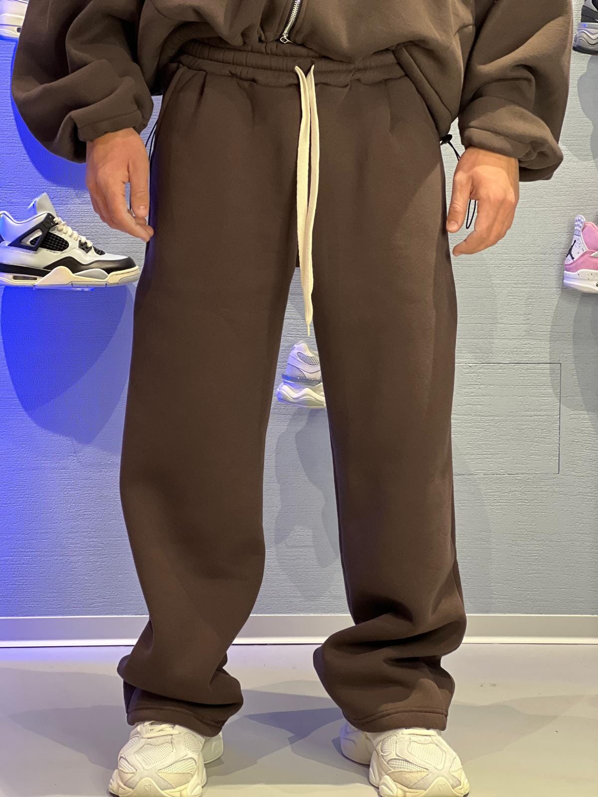 Pantalone Tuta Oversize – Cioccolato