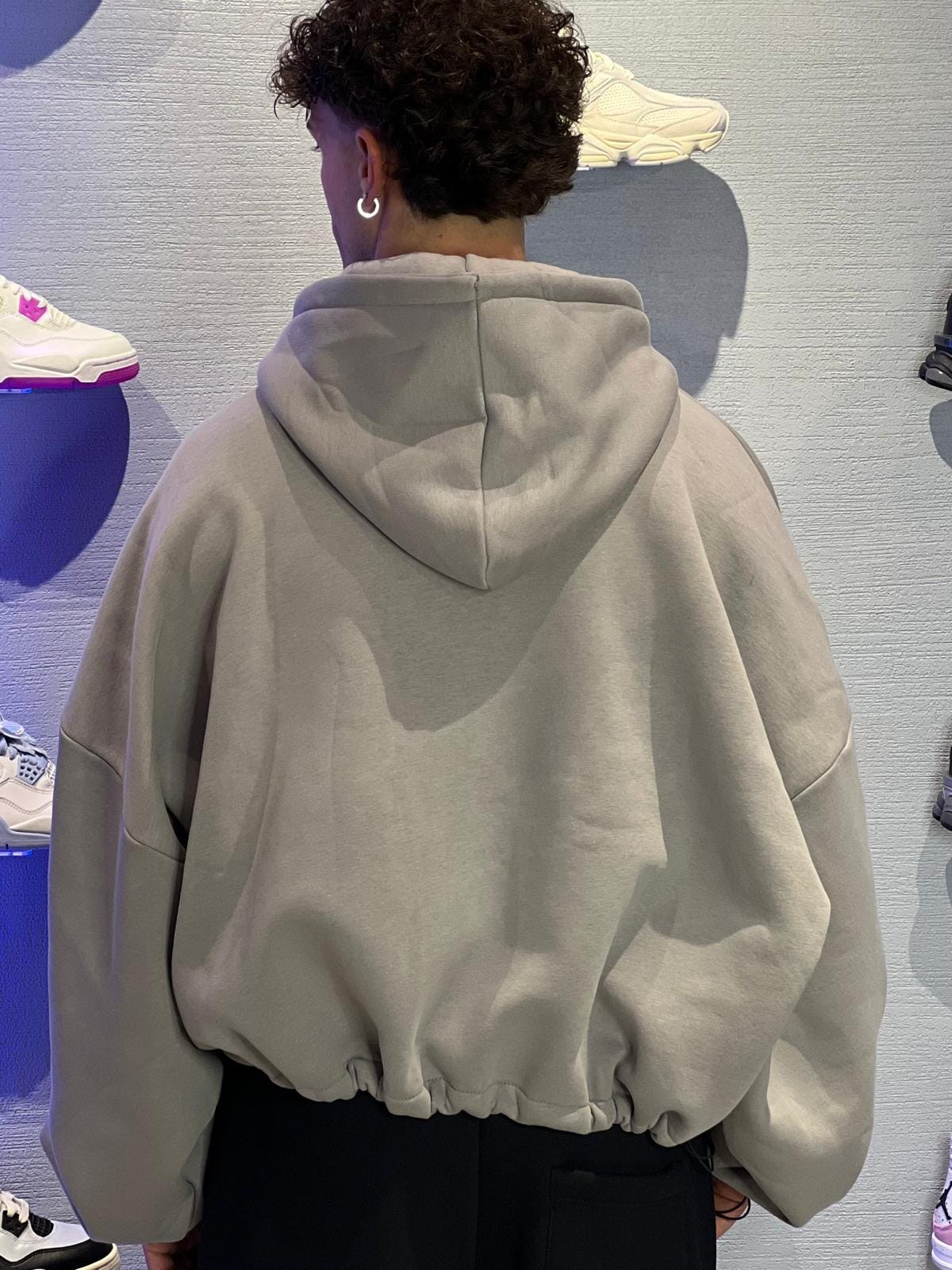 Felpa Zip Japan Grigia