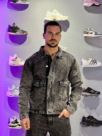 Coordinato Denim Washed Uomo