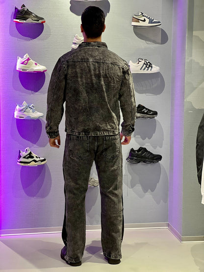 Coordinato Denim Washed Uomo