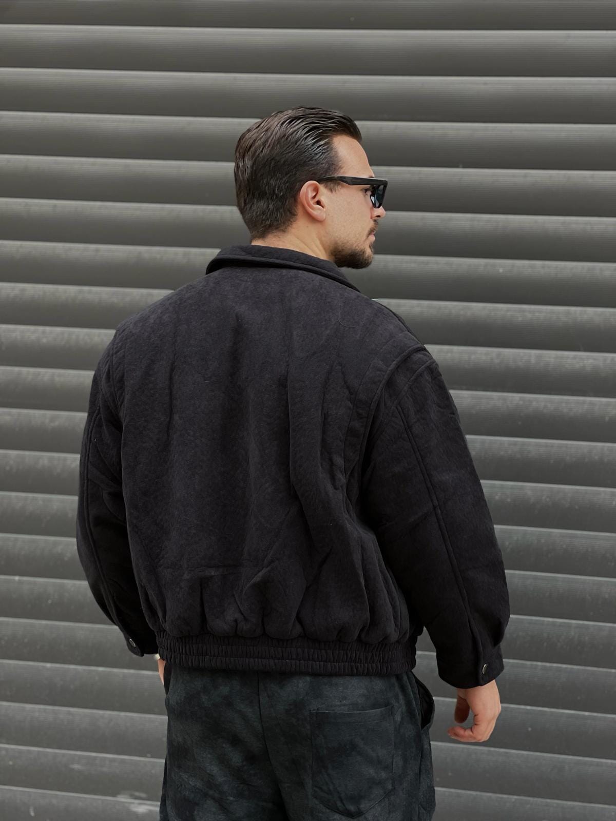 Giubbotto Tech Suede Nero