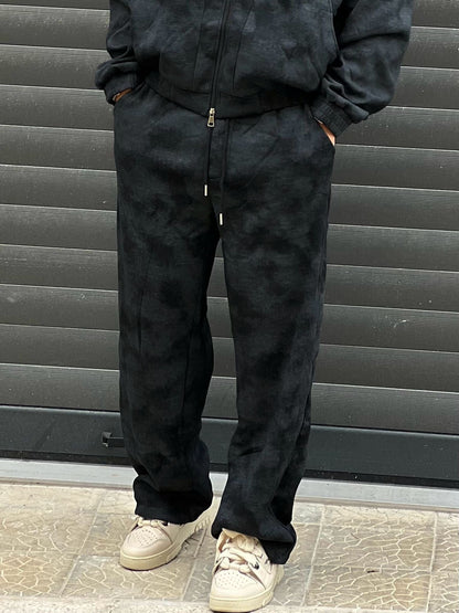 Coordinato Tuta Marmorizzata Nera