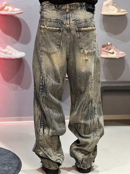 Jeans Baggy Destroyed Cianotic