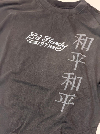 T-shirt Ed Hardy Washed Snake Charmer Black