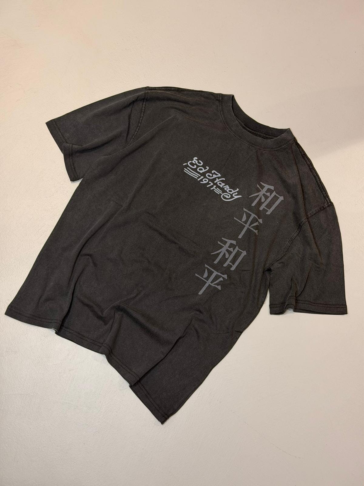 T-shirt Ed Hardy Washed Snake Charmer Black