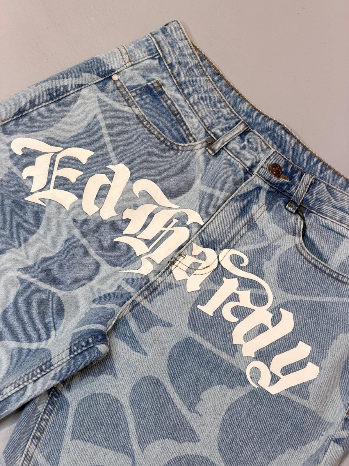 Short Ed Hardy Gothic Cobweb