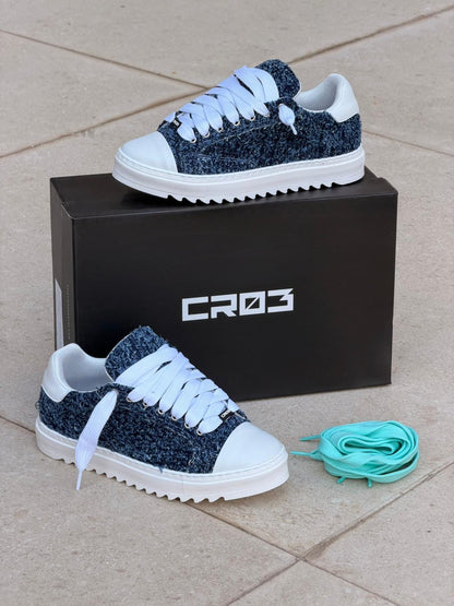 Sneakers CR03 Veritas – Denim Bouclé