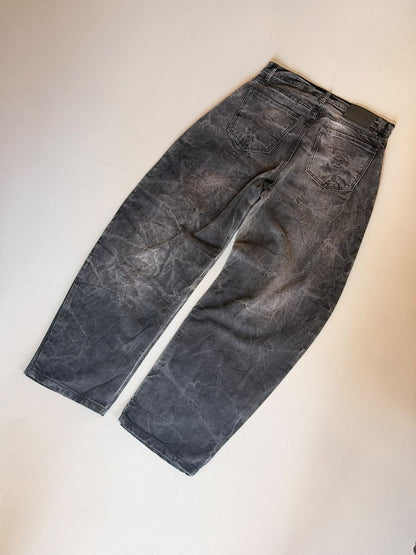 Jeans Balloon marmorizzato nero