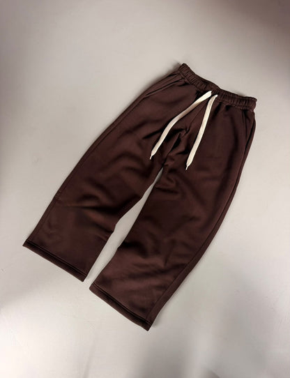 Pantaloni tuta basic cioccolato