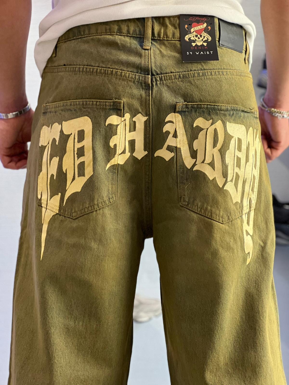 Jeans Ed Hardy Tattoo City Bleach